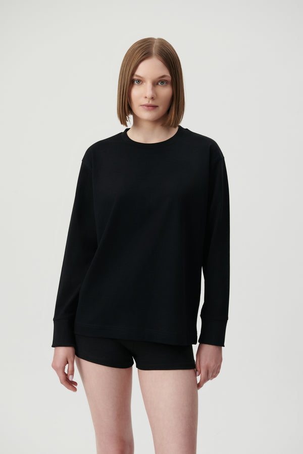 PEARL SWEATSHIRT BLACK